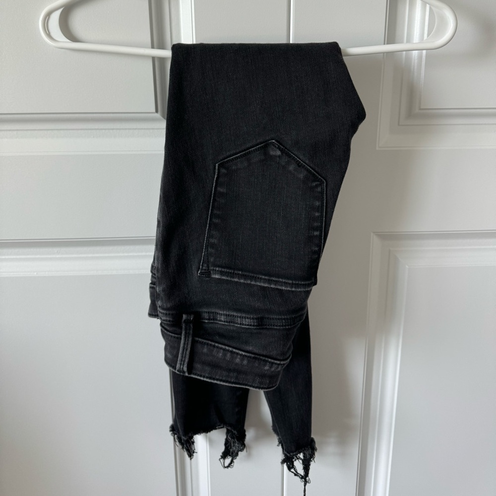 Abercrombie Black Ripped Skinny Jeans